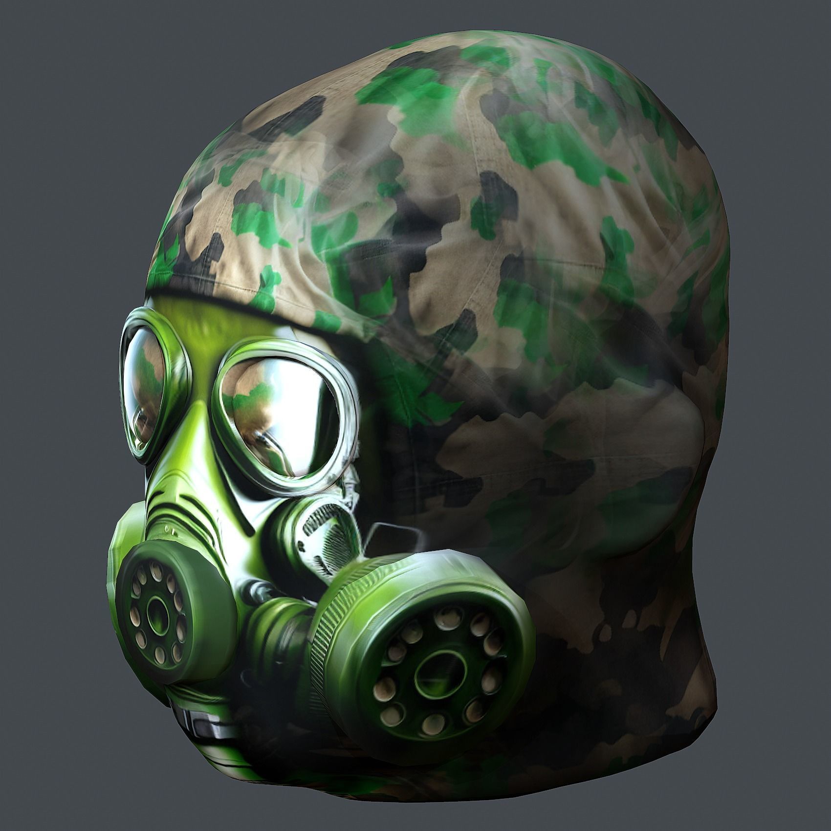 Helmet 3d model military combat Military Low-poly Low-poly 3D model_8