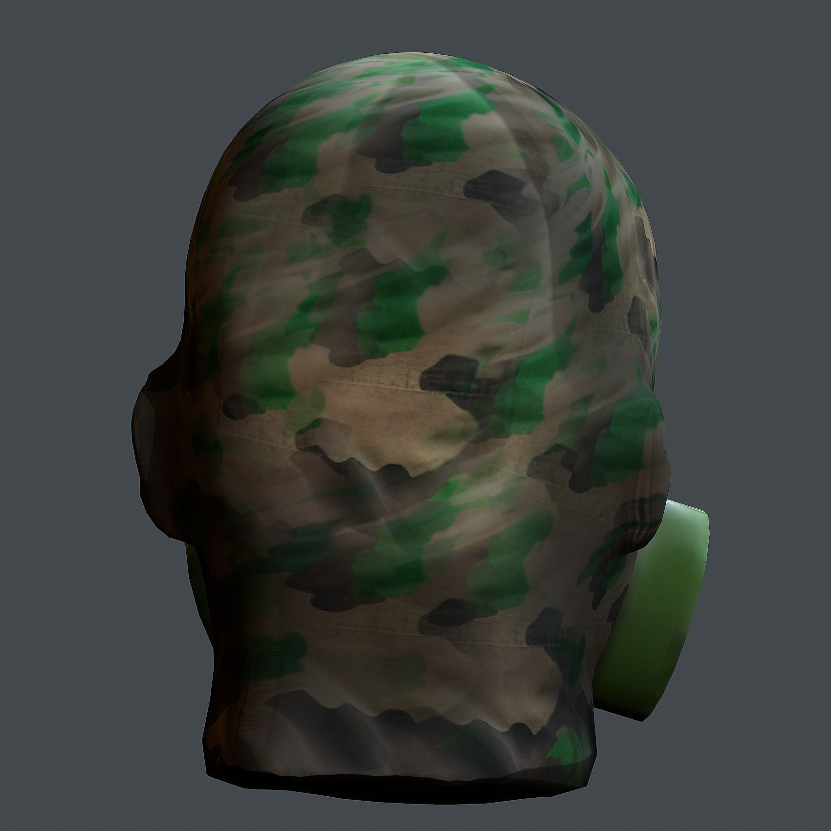 Helmet 3d model military combat Military Low-poly Low-poly 3D model_7