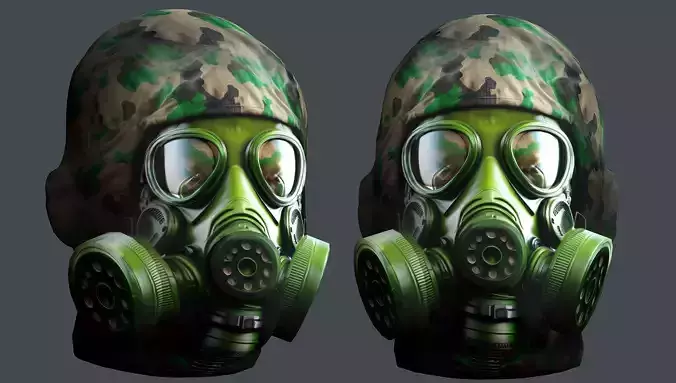 Helmet 3d model military combat Military Low-poly