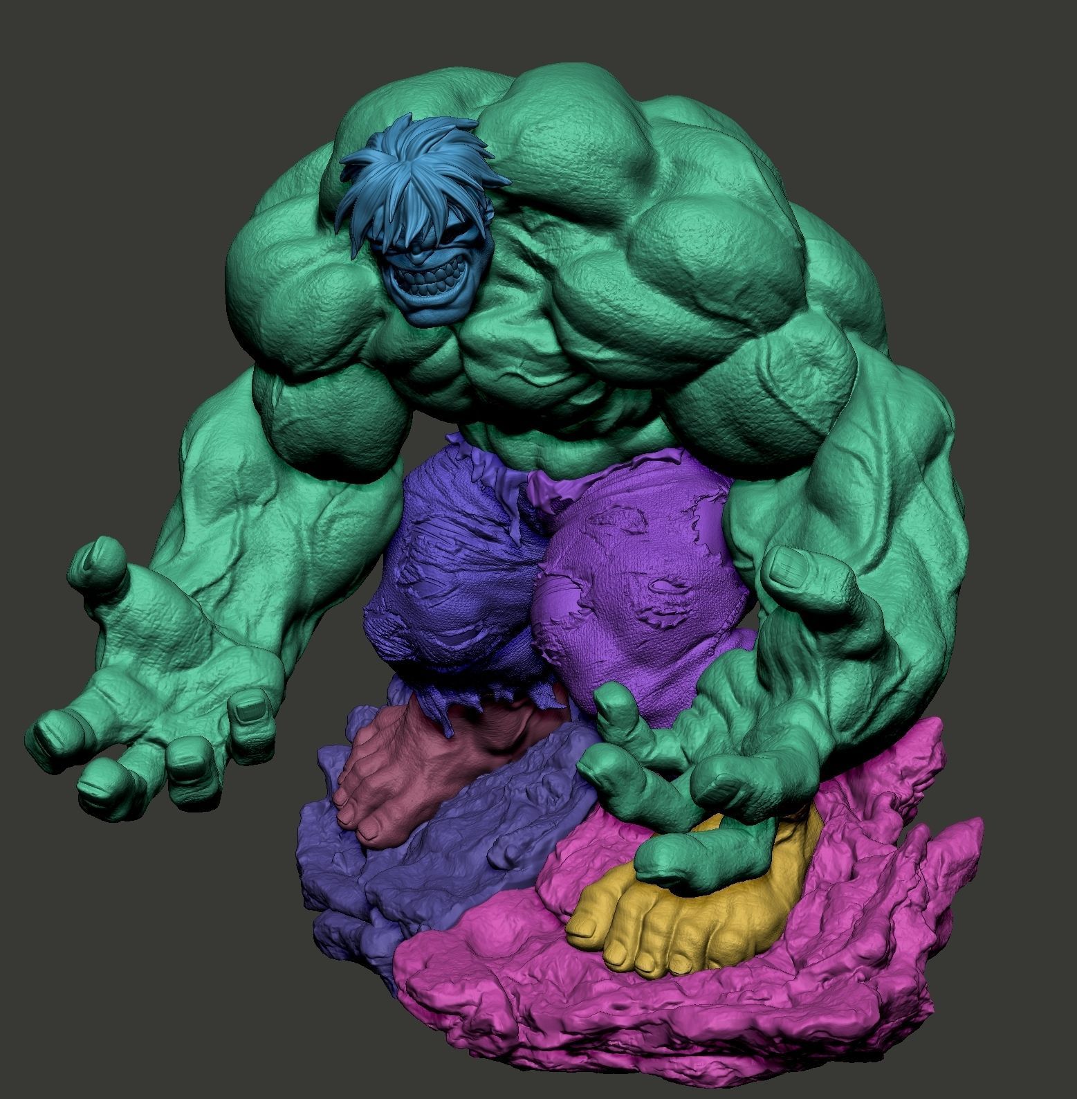 Hulk 3D Print 3D model 3D printable | CGTrader