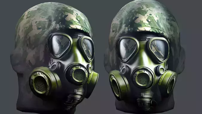 Helmet 3d model military combat Military Low-poly