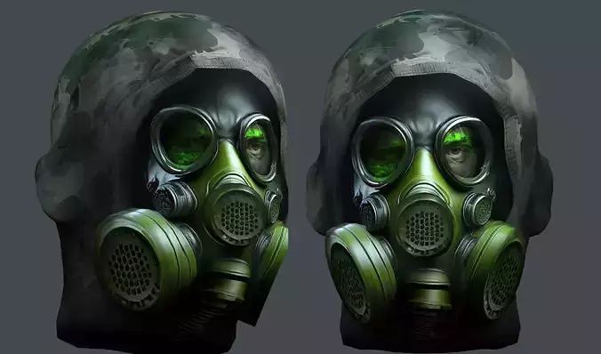 Helmet 3d model military combat Military Low-poly