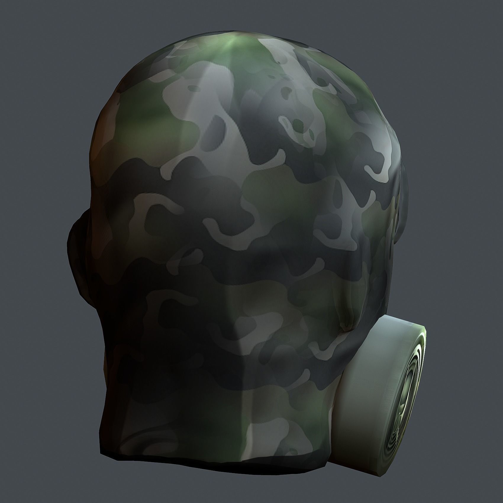 Helmet 3d model military combat Military Low-poly Low-poly 3D model_7