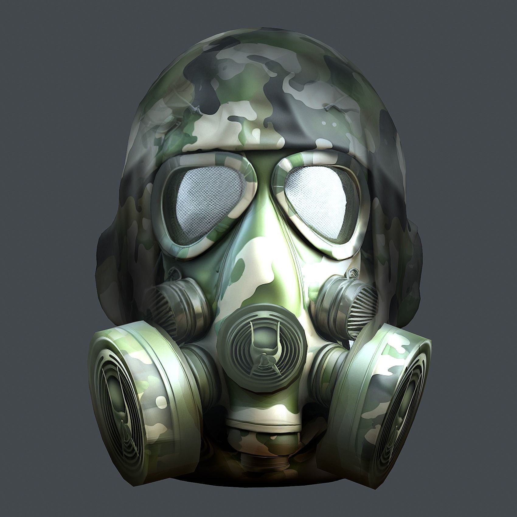 Helmet 3d model military combat Military Low-poly Low-poly 3D model_1