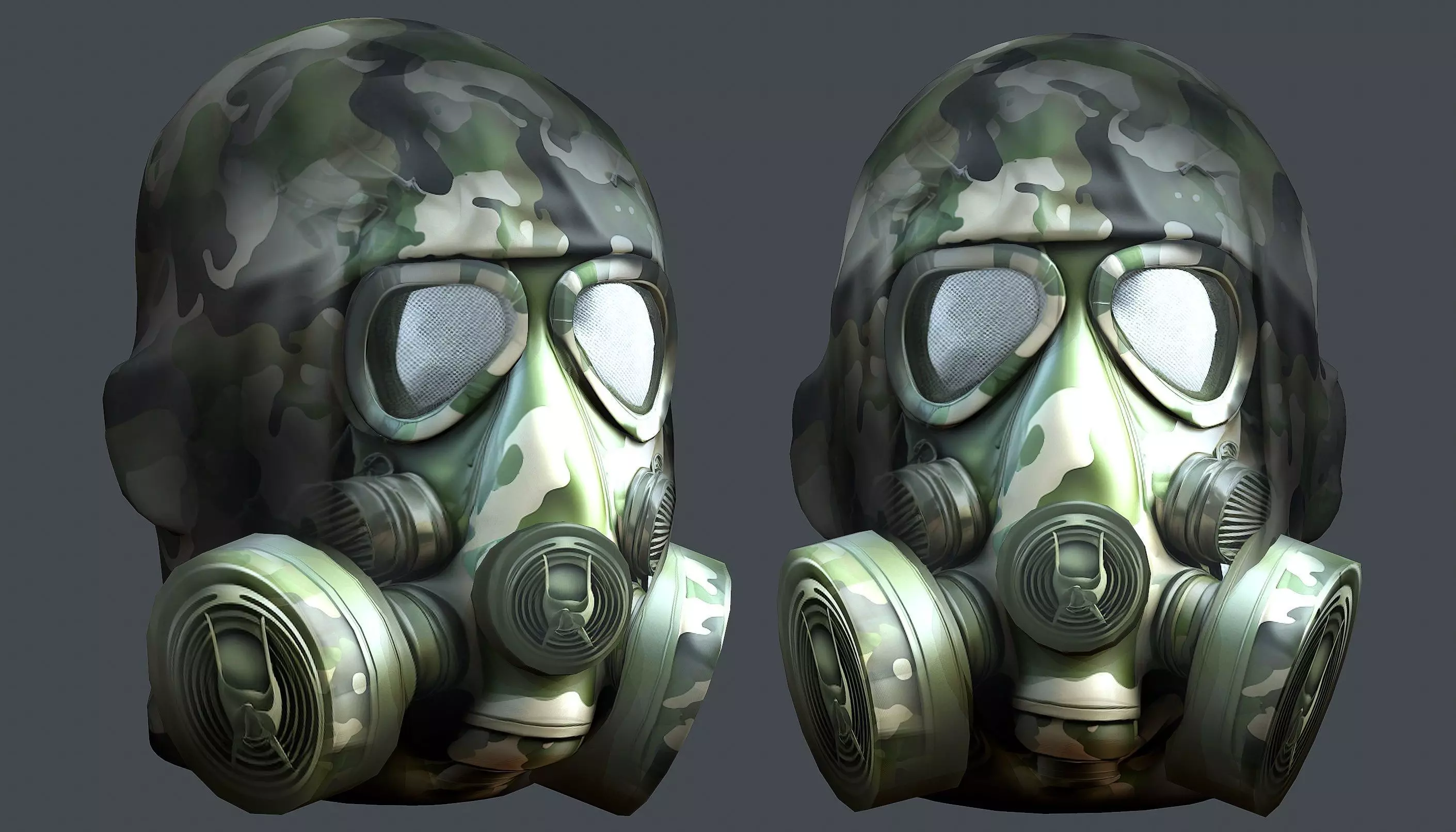 Helmet 3d model military combat Military Low-poly Low-poly 3D model_0