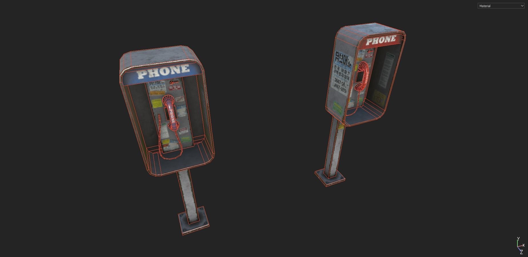 Street Props Pack 2 Low-poly 3D model_10