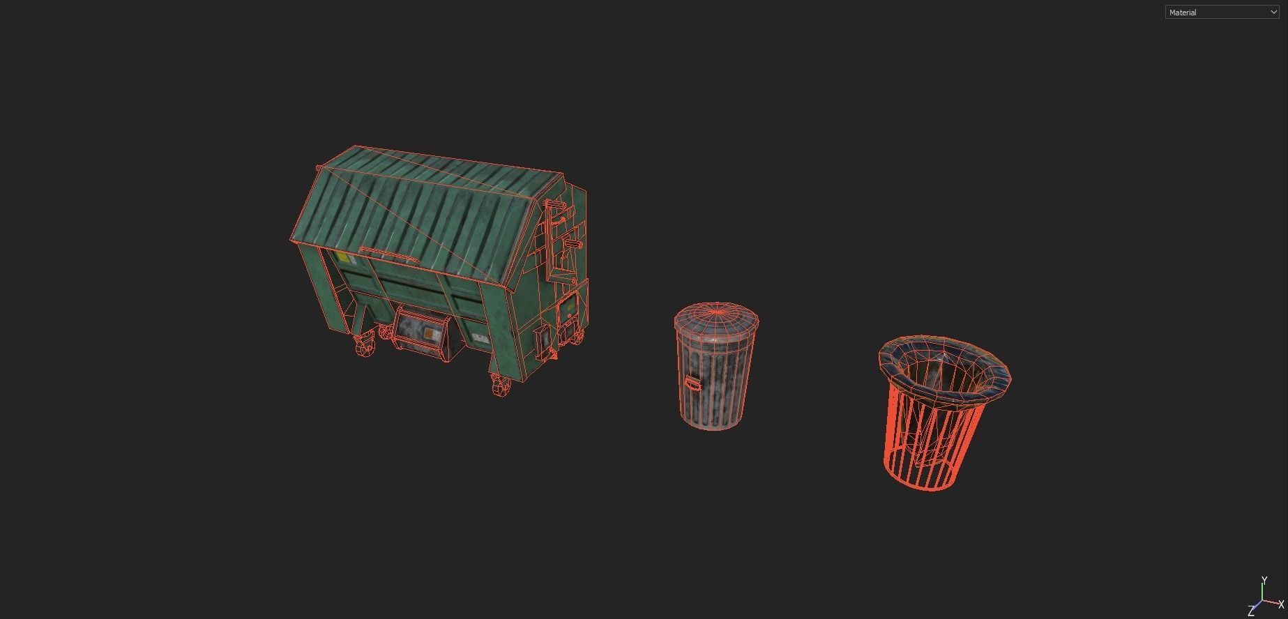 Street Props Pack 2 Low-poly 3D model_15