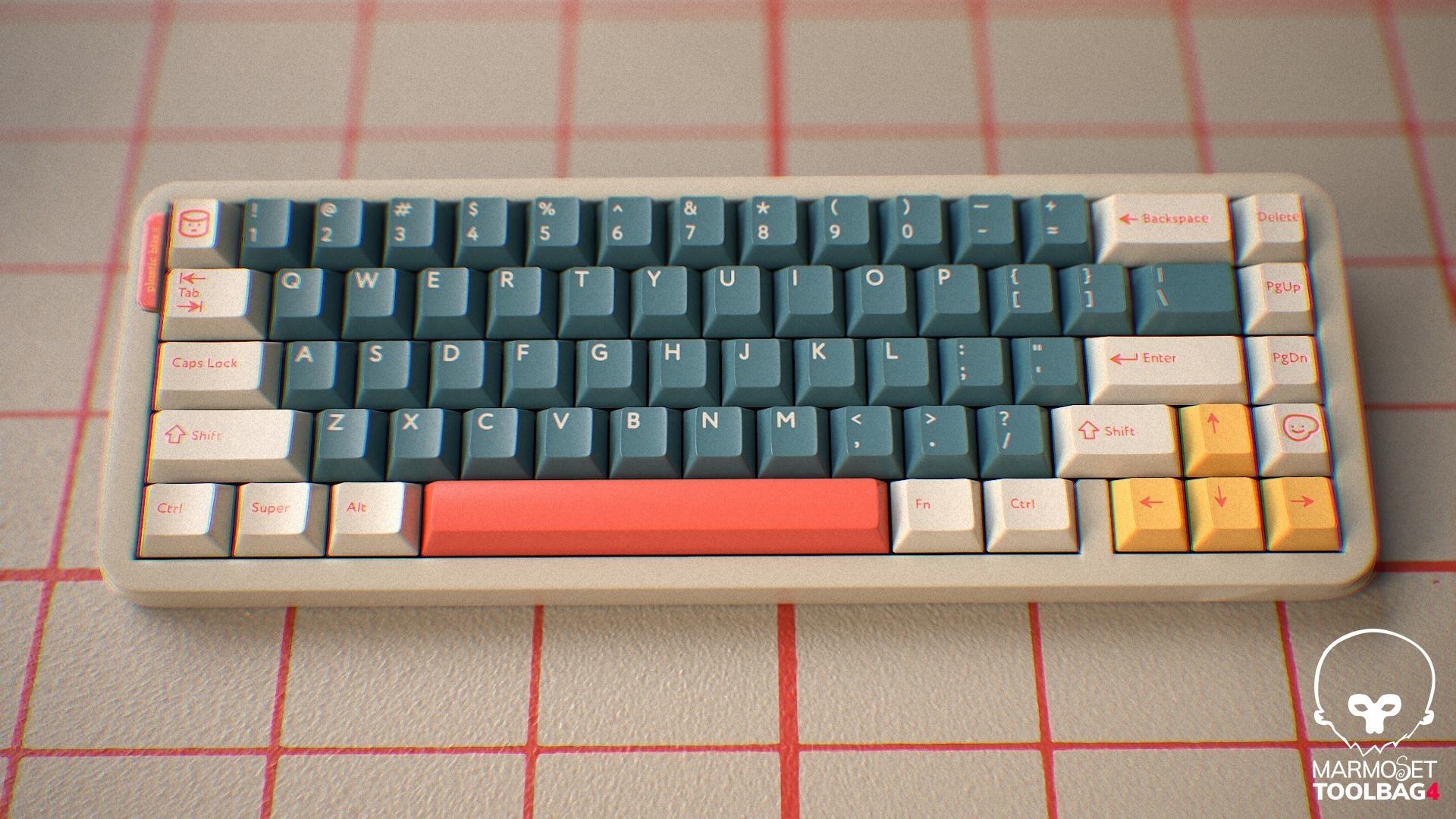 3D model Mechanical Keyboard Custom VR / AR / low-poly | CGTrader