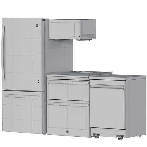 GE Appliance Collection 04 3D model 7