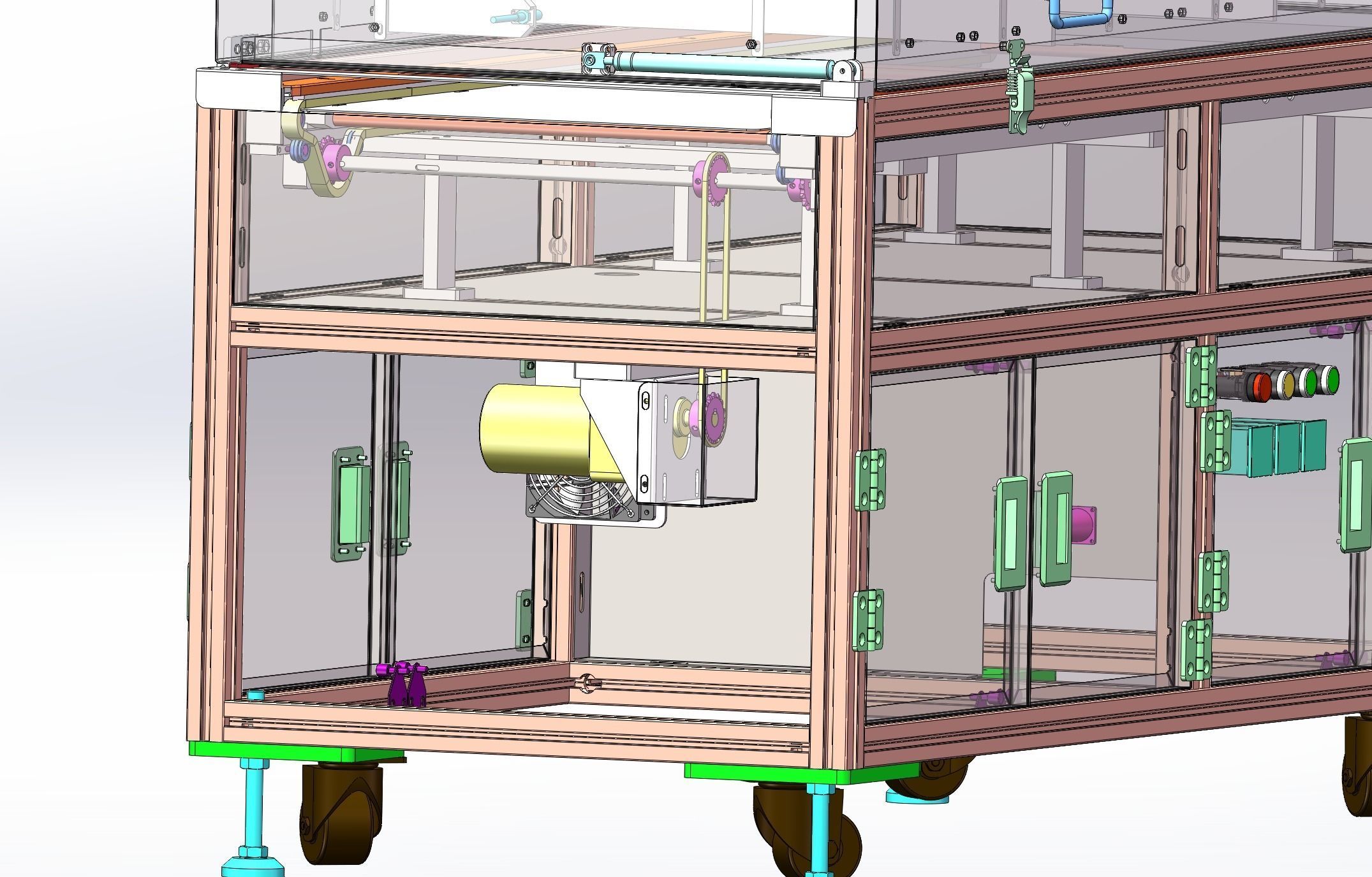 Automatic baking tunnel furnace 3D model CGTrader
