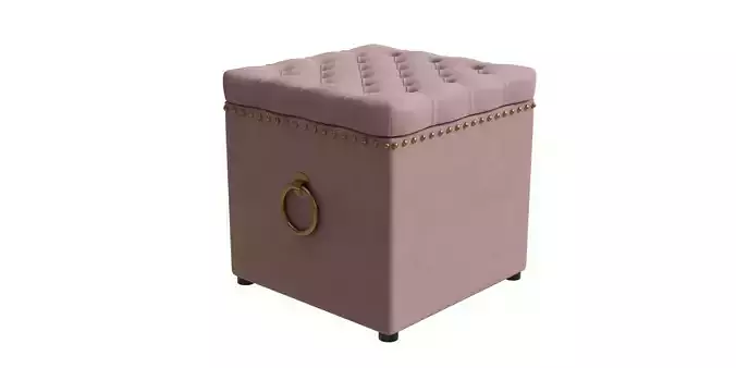Curtis Velvet Storage Ottoman