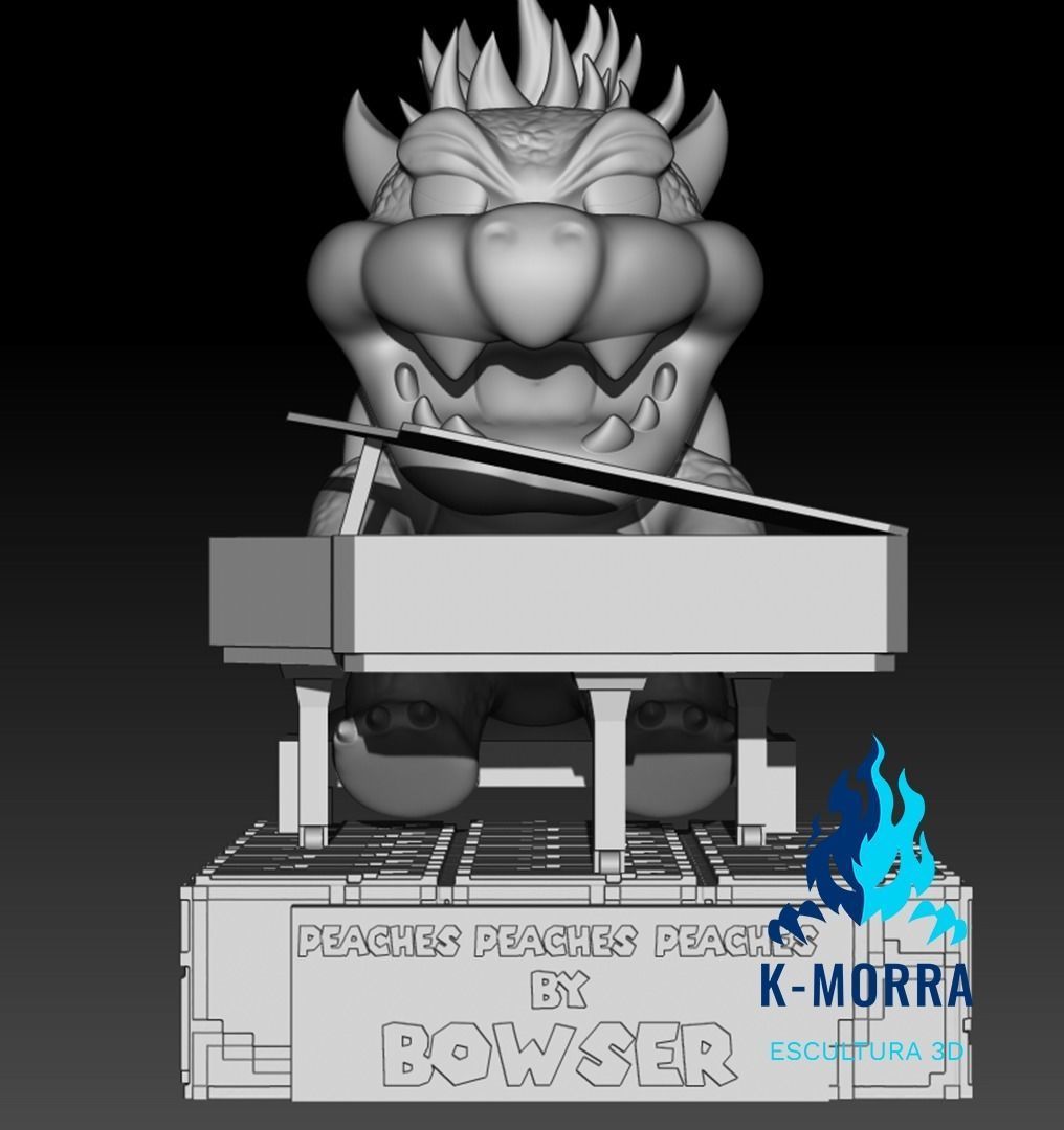 Bowser Funko Peach 3D print model_5