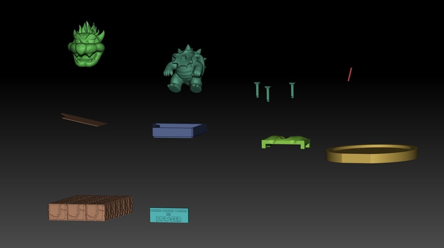 Bowser Funko Peach 3D print model_4