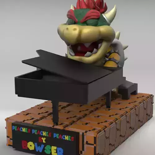 Bowser Funko Peach 3D print model