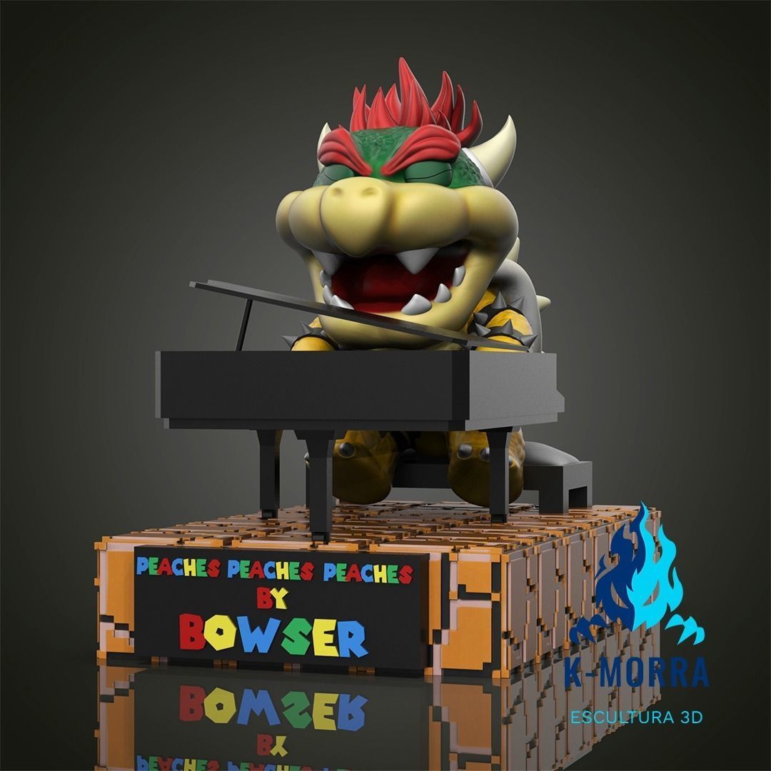 Bowser Funko Peach 3D print model_2