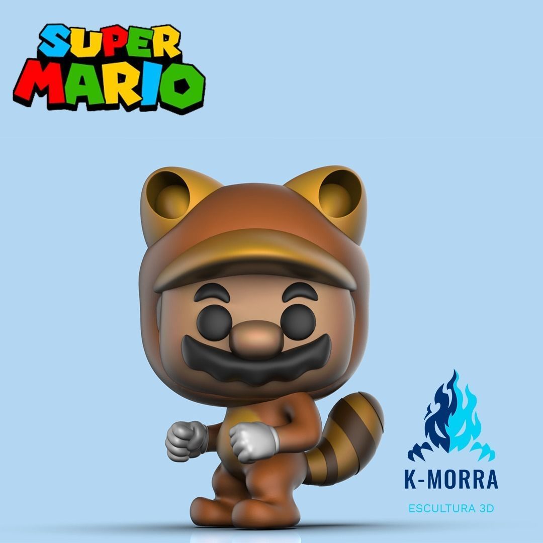 Funkos Mario Pack x3 3D print model_4