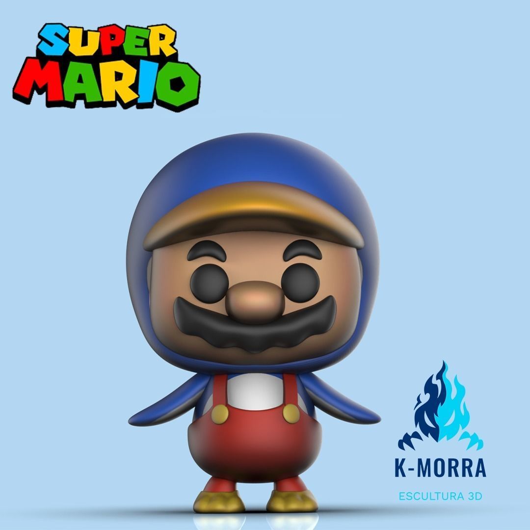 Funkos Mario Pack x3 3D print model_3