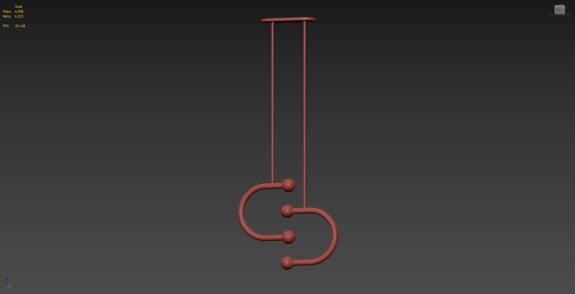 Double Pendant C Lights from Bower Studios 3D model_9