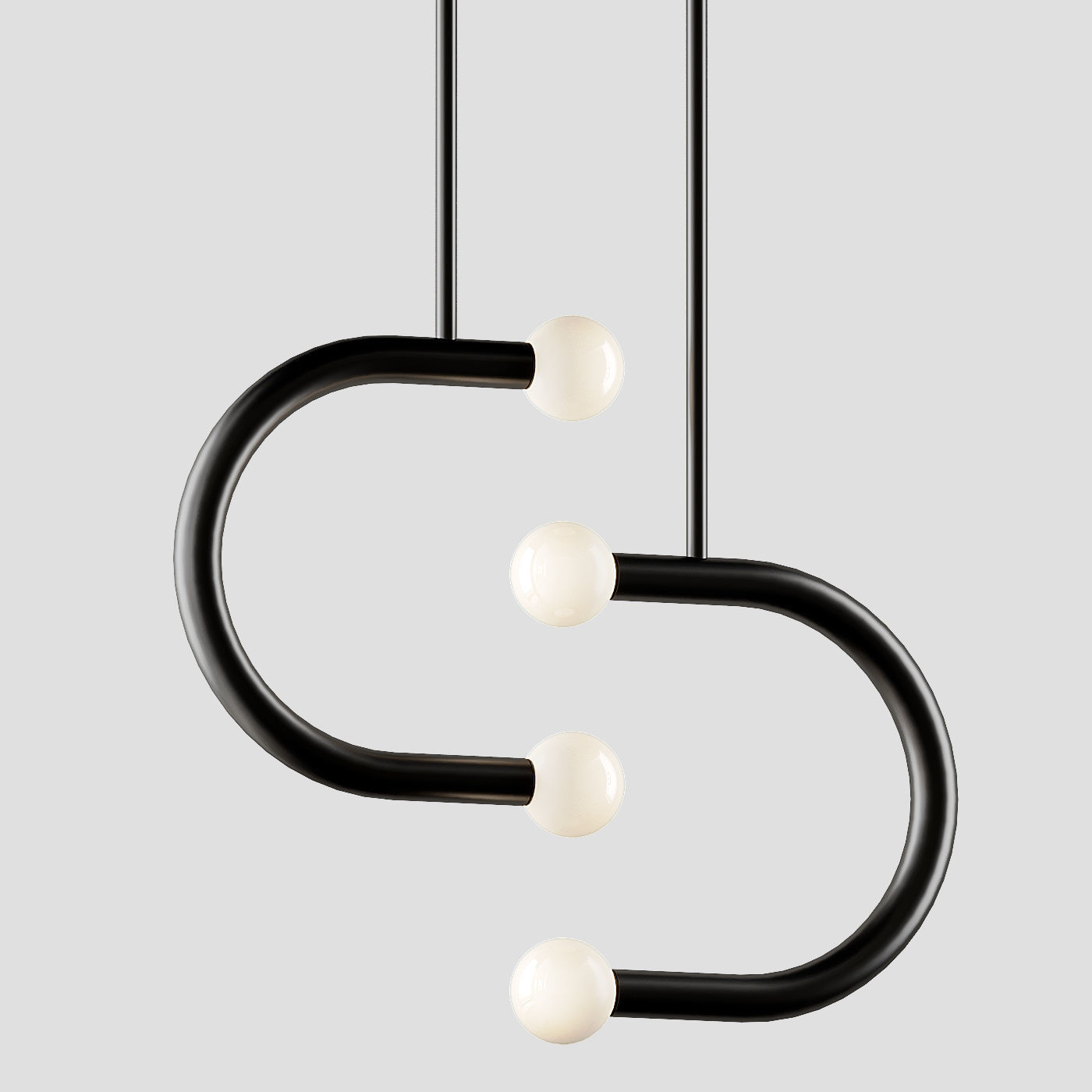 Double Pendant C Lights from Bower Studios 3D model_1