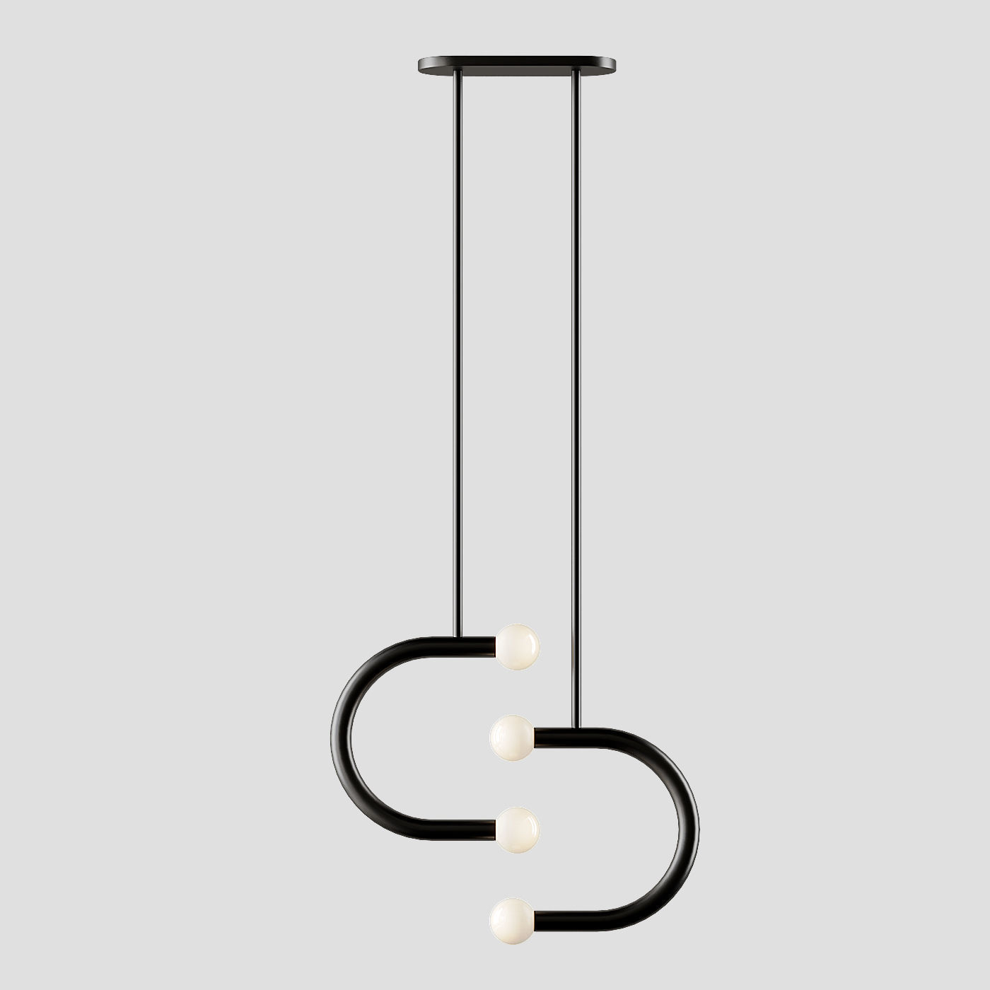 Double Pendant C Lights from Bower Studios 3D model_2