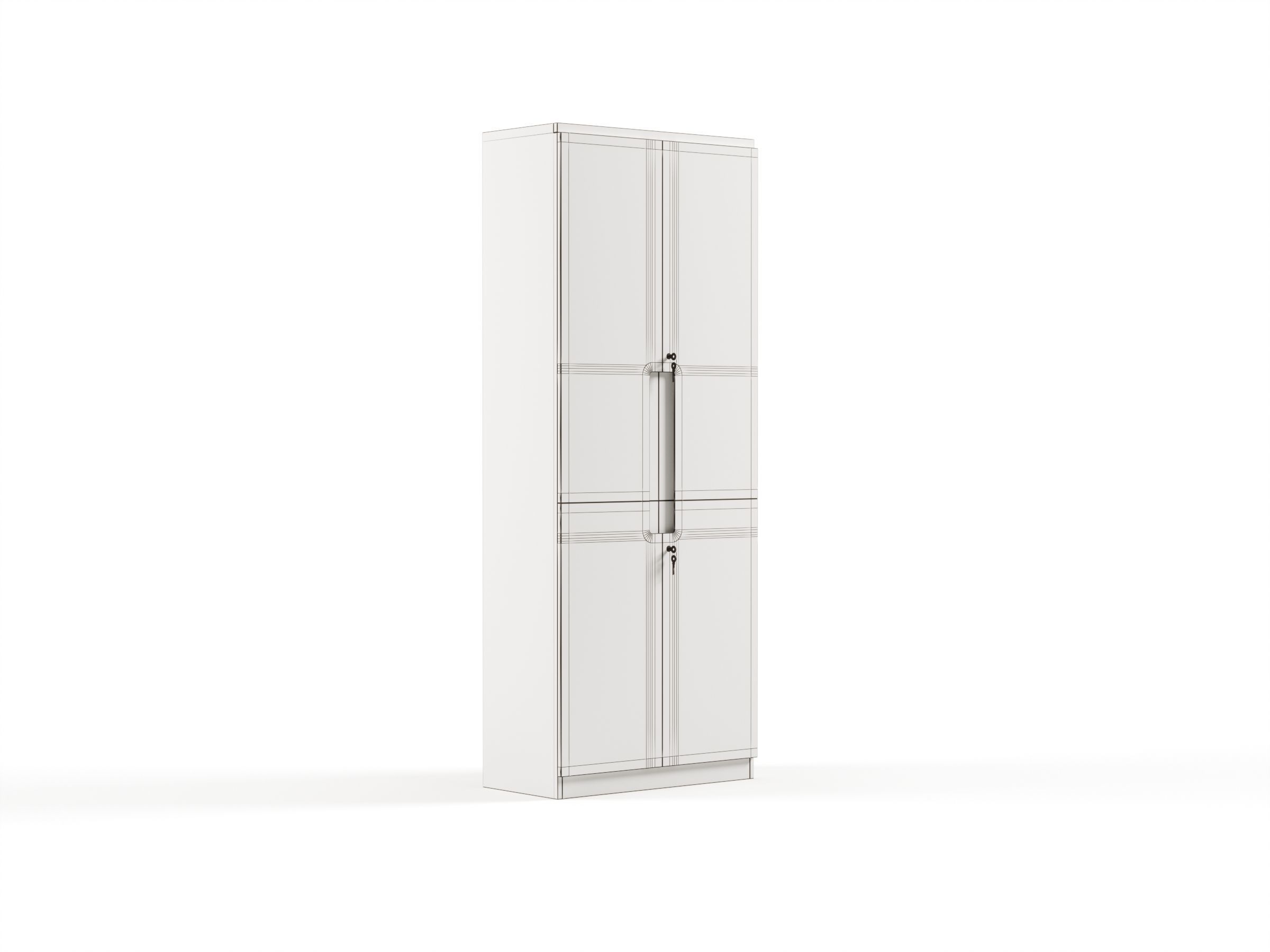 Modern Office High Cabinet File For Staff  Free 3D model_4