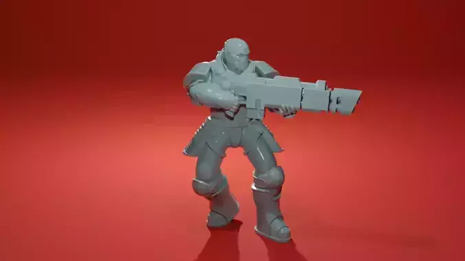 Iron Guard Mercenary Veteran Soldier 3D print model