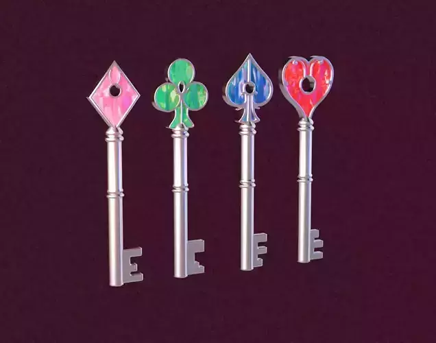 Resident Evil 2 Keys 3D print model