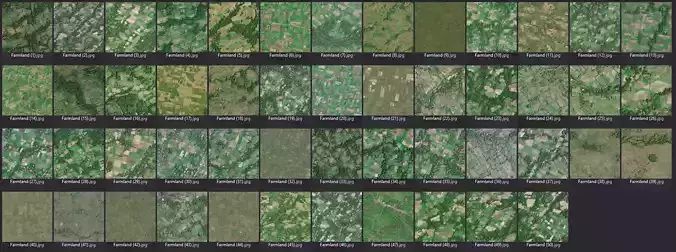 50 Seamless Rural Farmland Terrain  - Assorted