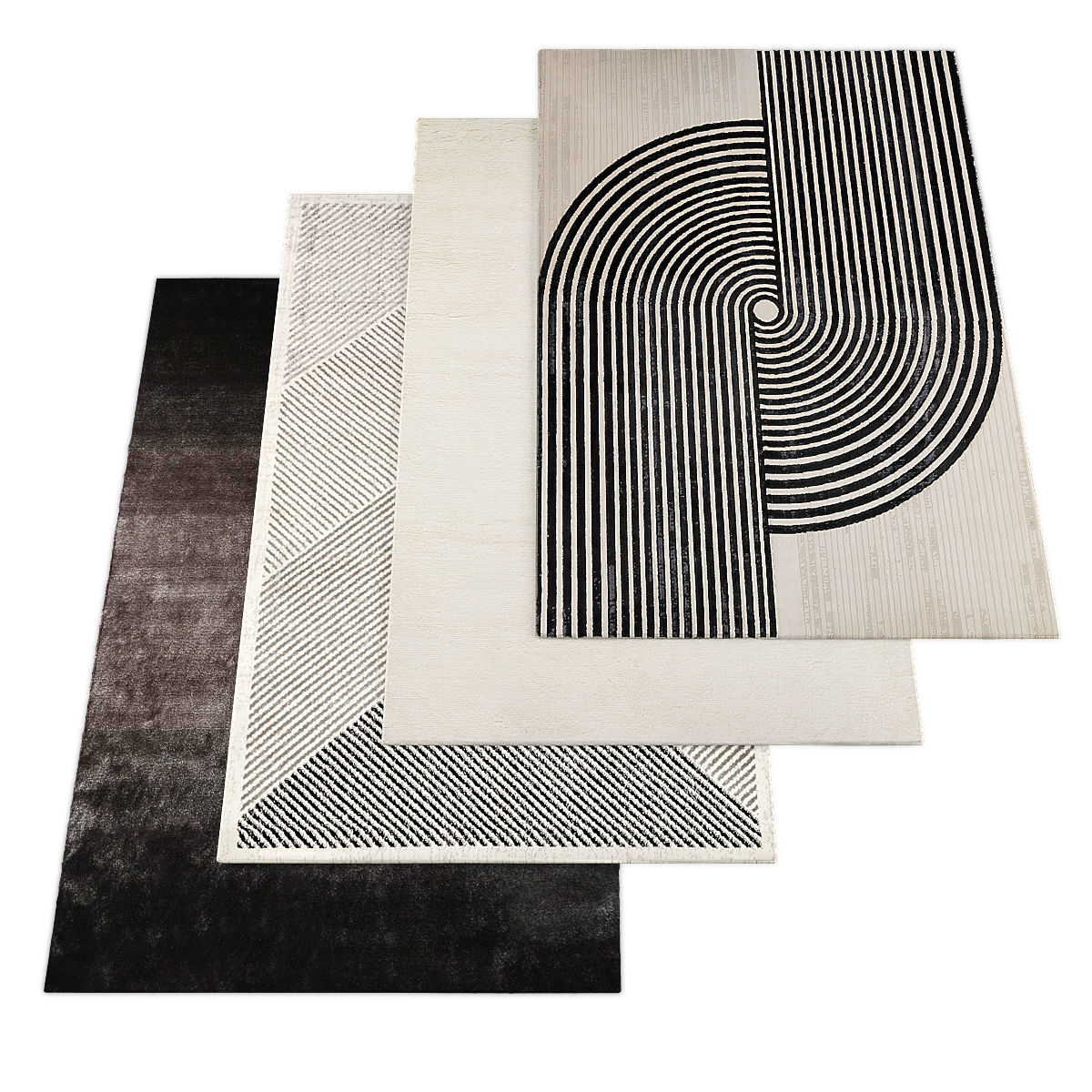 Rugs collection 344 Low-poly 3D model_2