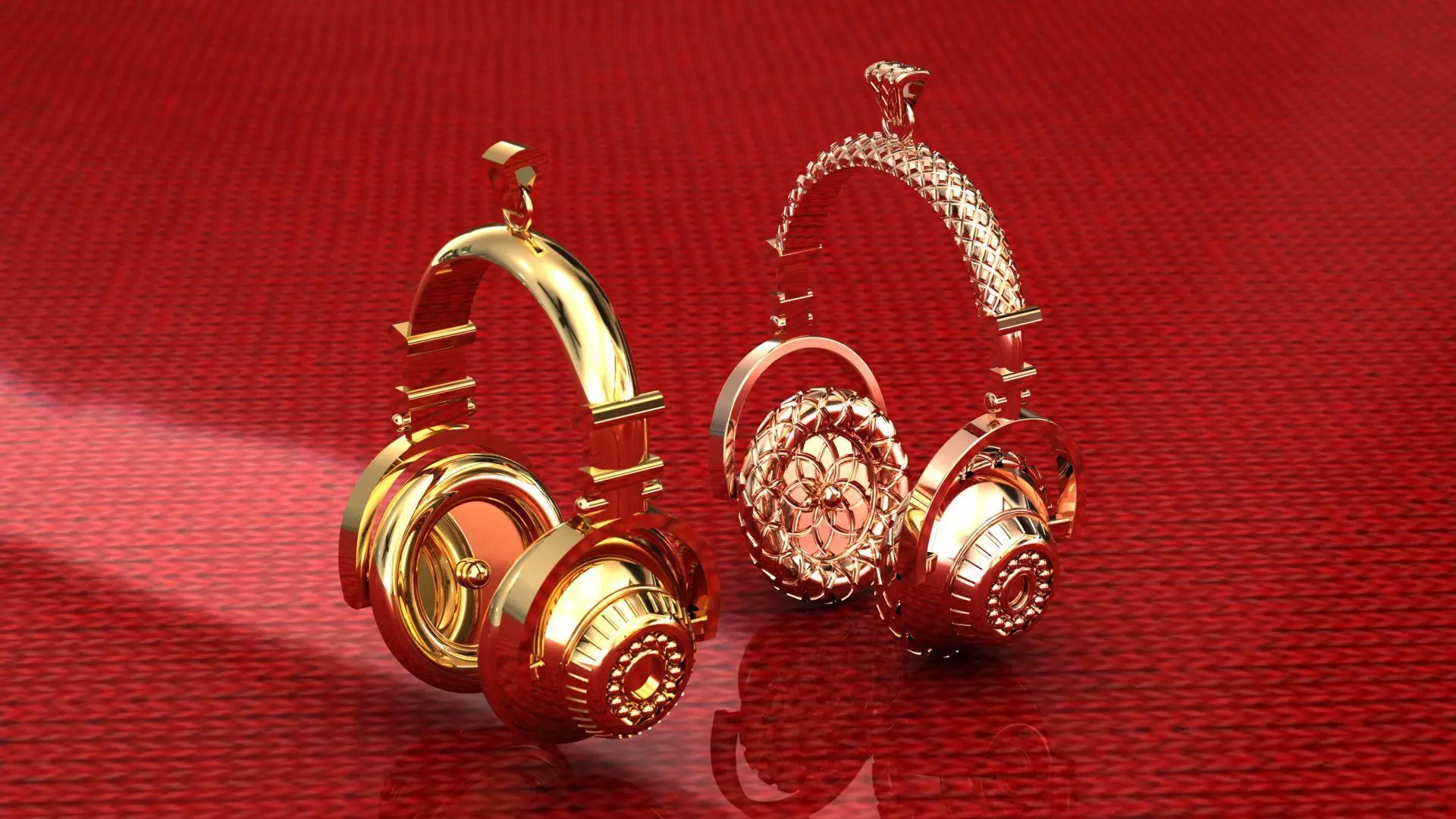 Headphones necklace 3D print model
