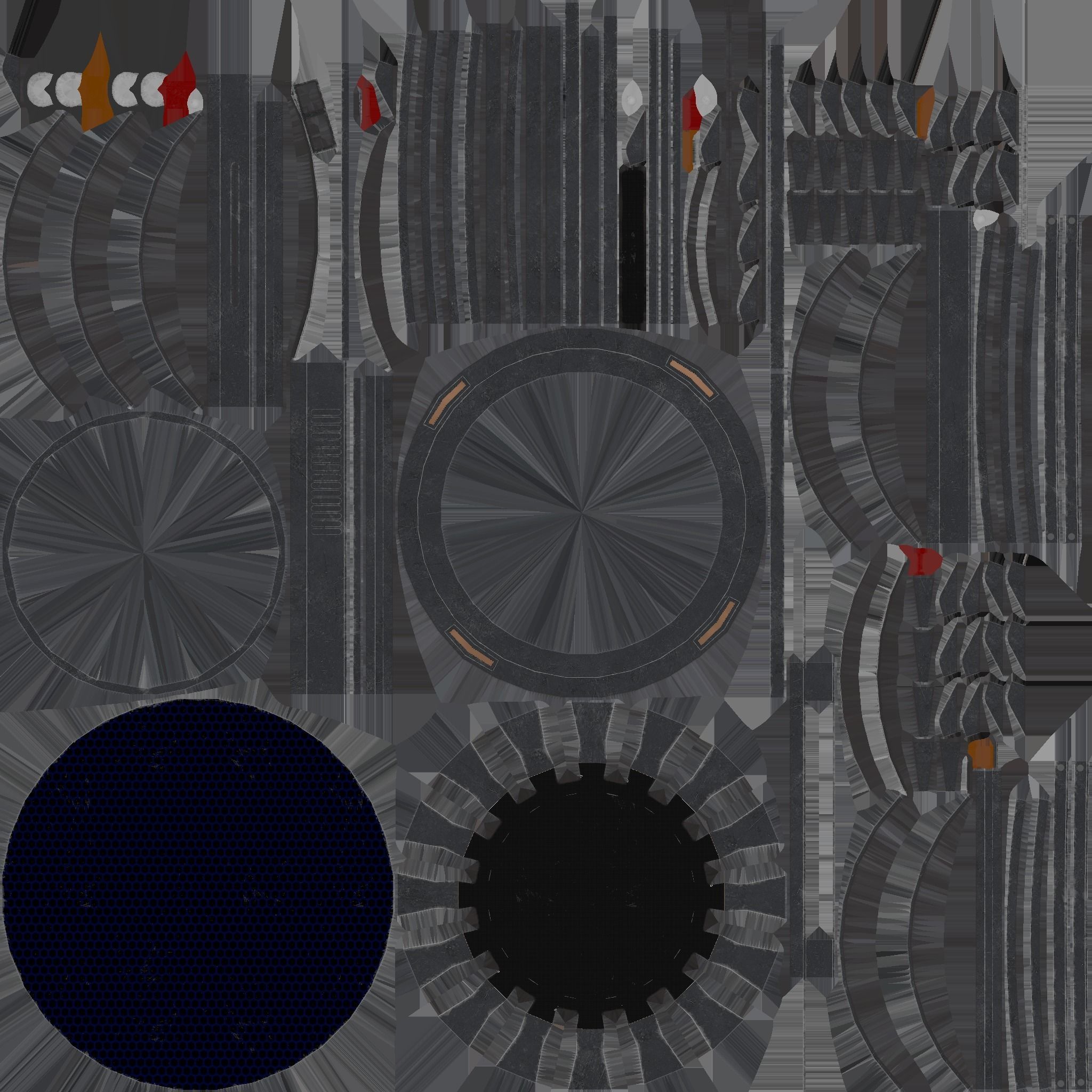 Hologram Puck 4K and 2K Low-poly 3D model_8