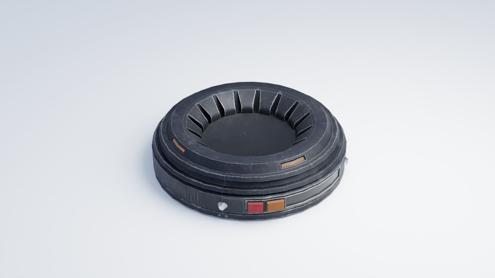 Hologram Puck 4K and 2K Low-poly 3D model_5