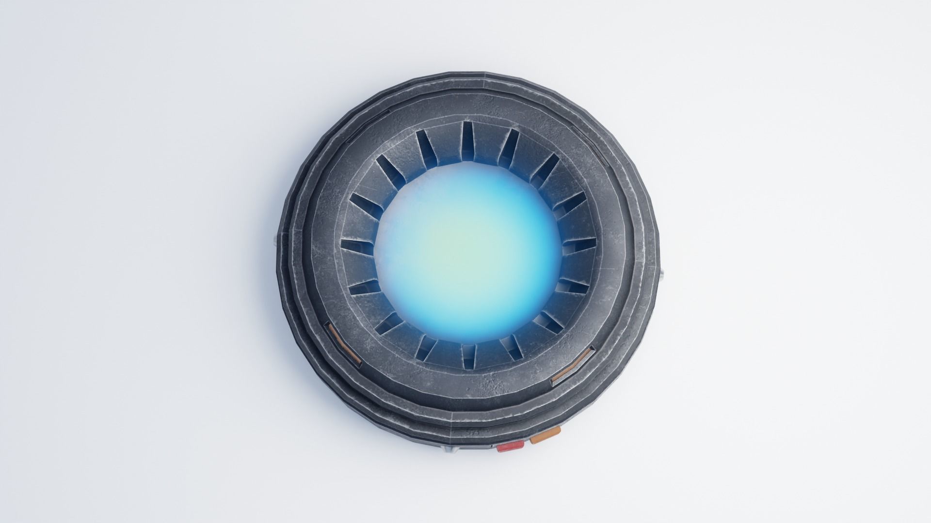 Hologram Puck 4K and 2K Low-poly 3D model_7