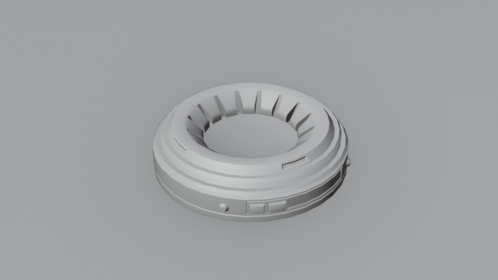 Hologram Puck 4K and 2K Low-poly 3D model_2