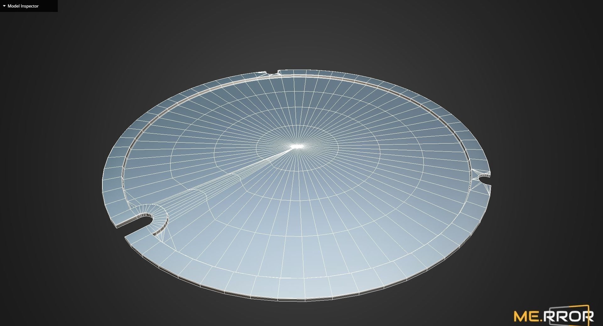 Game Ready Osaka Manhole Low-poly 3D model_8