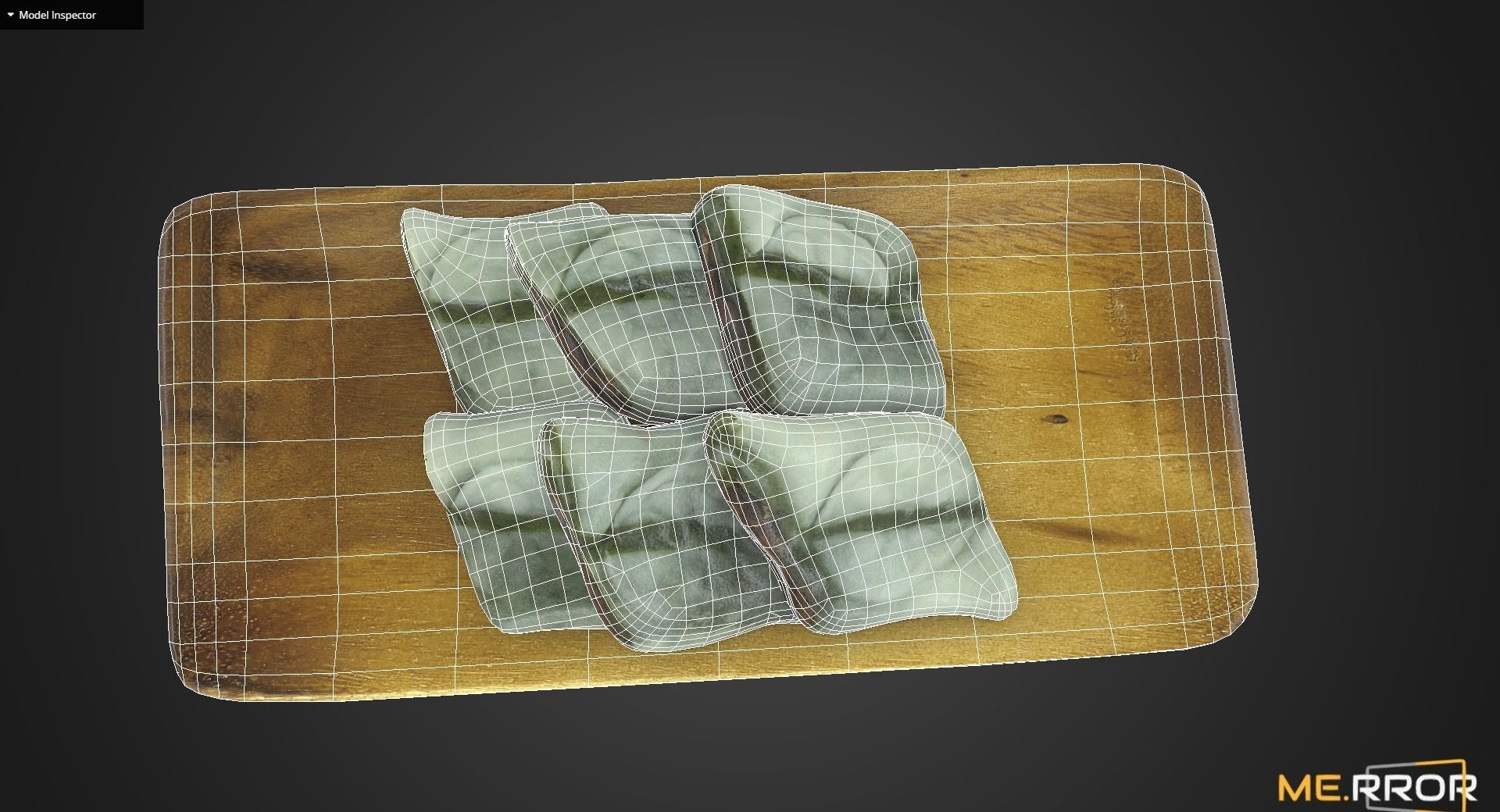 Game Ready Korean Rice Cake Jeolpyeon 2 Low-poly 3D model_9