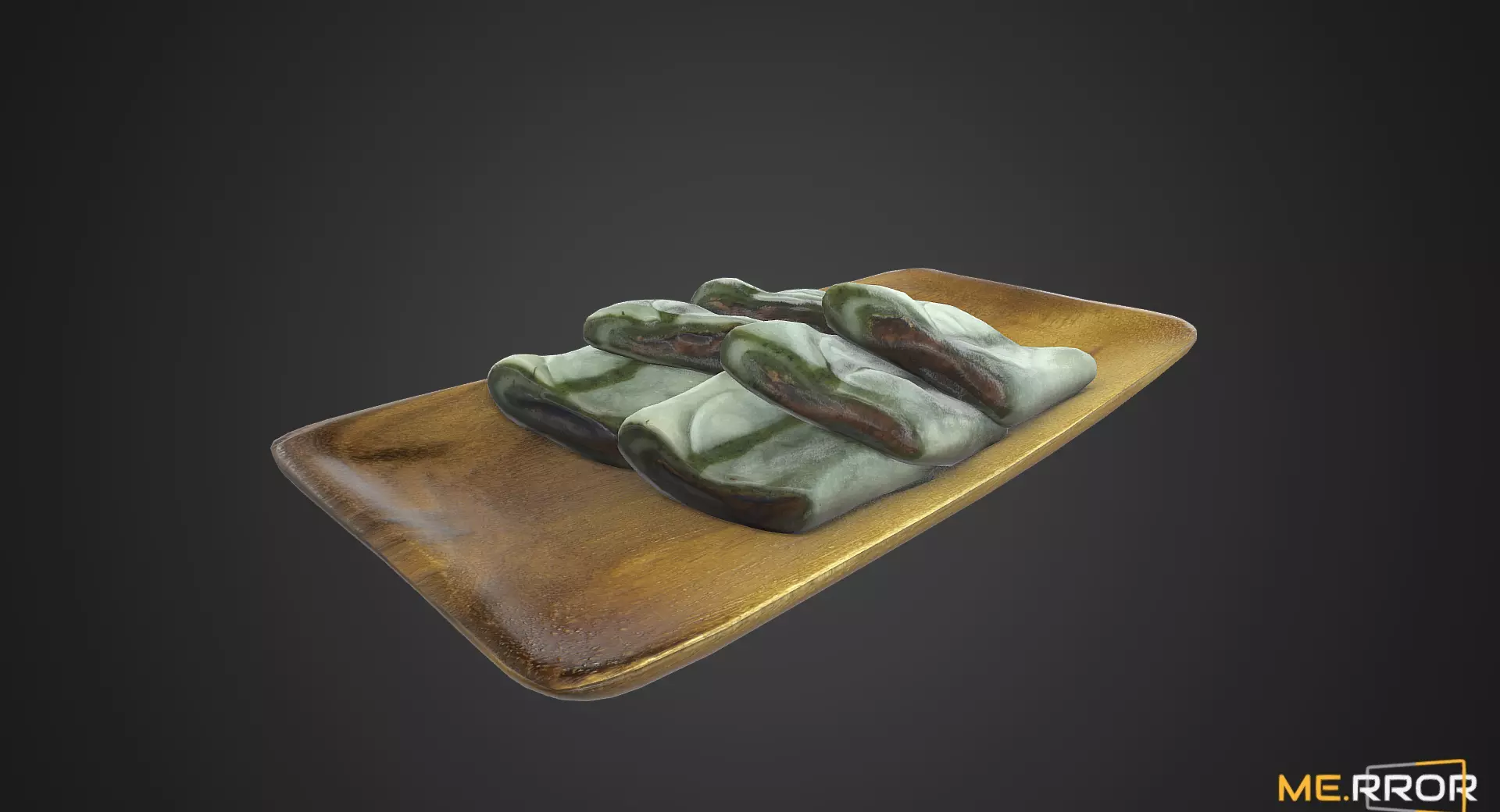 Game Ready Korean Rice Cake Jeolpyeon 2 Low-poly 3D model_0