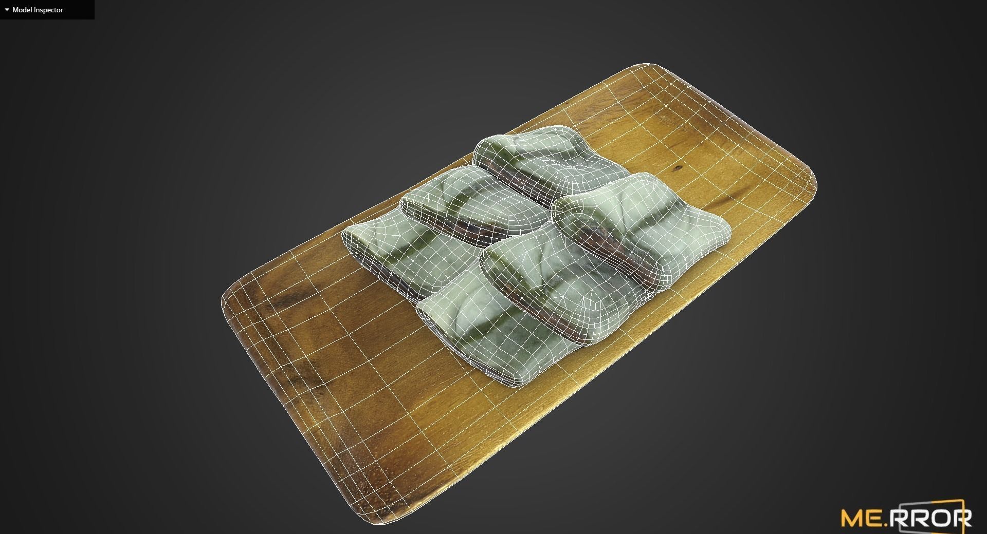 Game Ready Korean Rice Cake Jeolpyeon 2 Low-poly 3D model_11