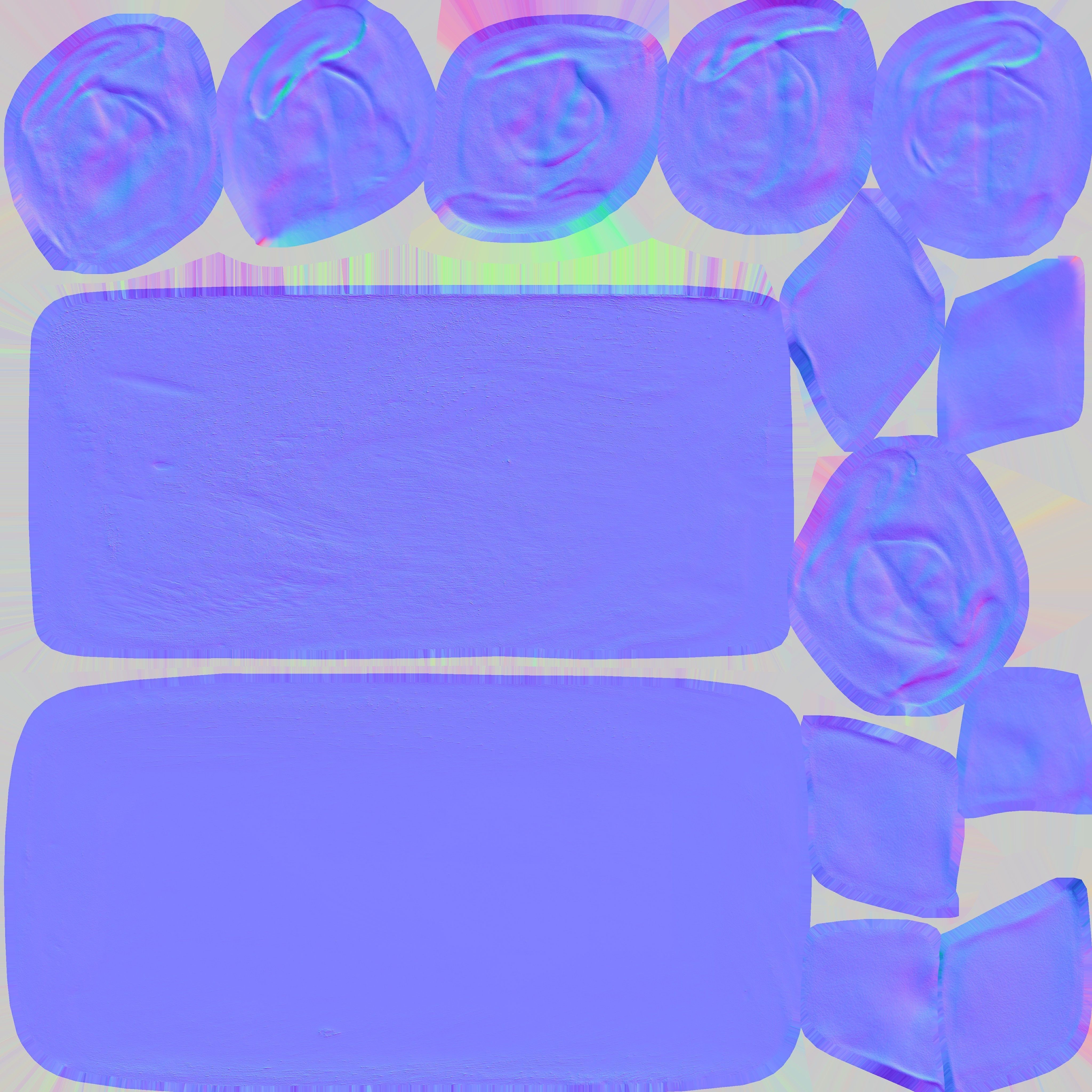 Game Ready Korean Rice Cake Jeolpyeon 2 Low-poly 3D model_13