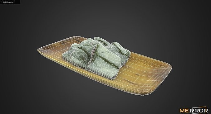 Game Ready Korean Rice Cake Jeolpyeon 2 Low-poly 3D model 5