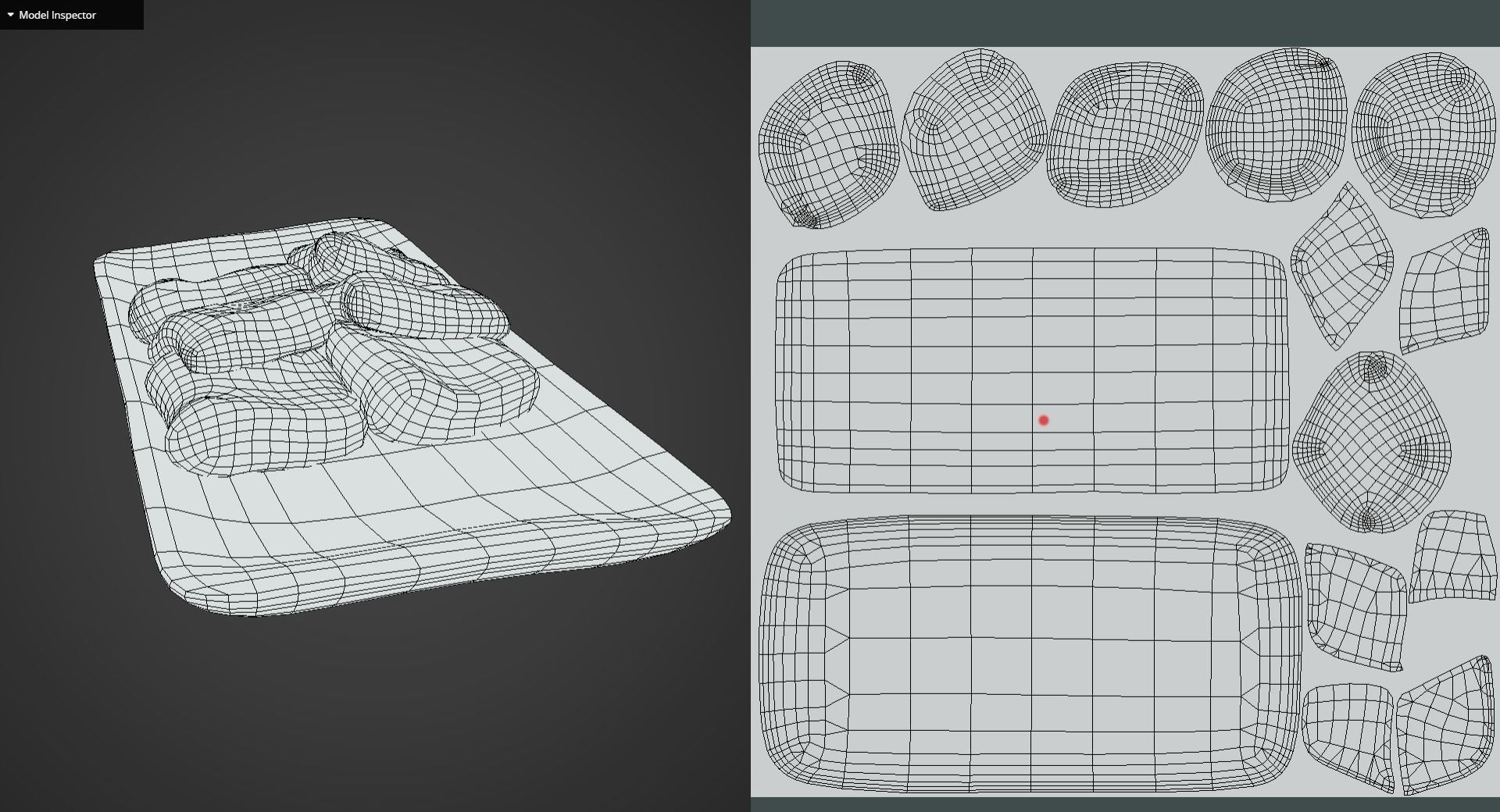 Game Ready Korean Rice Cake Jeolpyeon 2 Low-poly 3D model_10