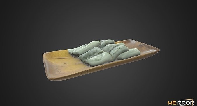 Game Ready Korean Rice Cake Jeolpyeon 2 Low-poly 3D model 7