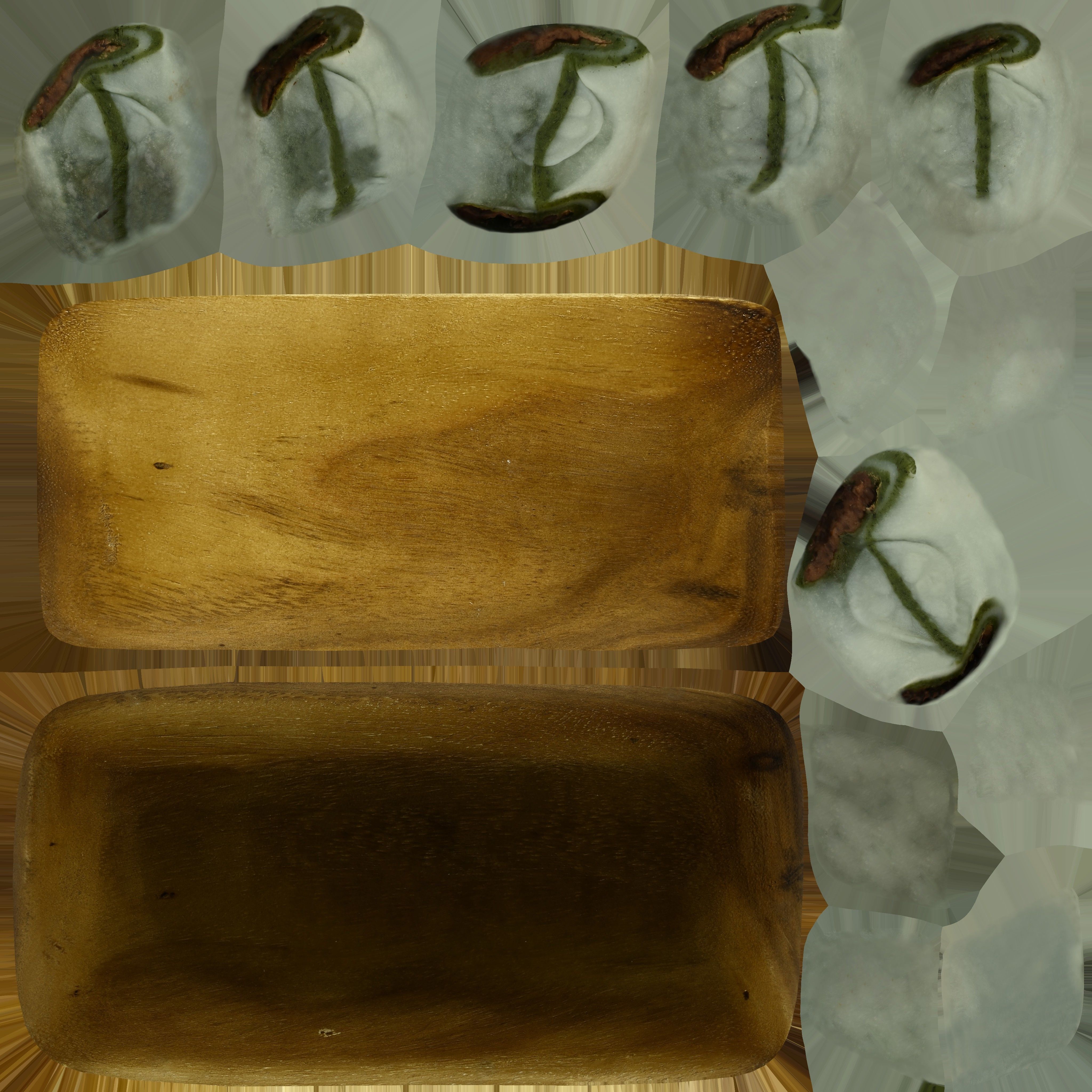 Game Ready Korean Rice Cake Jeolpyeon 2 Low-poly 3D model_17