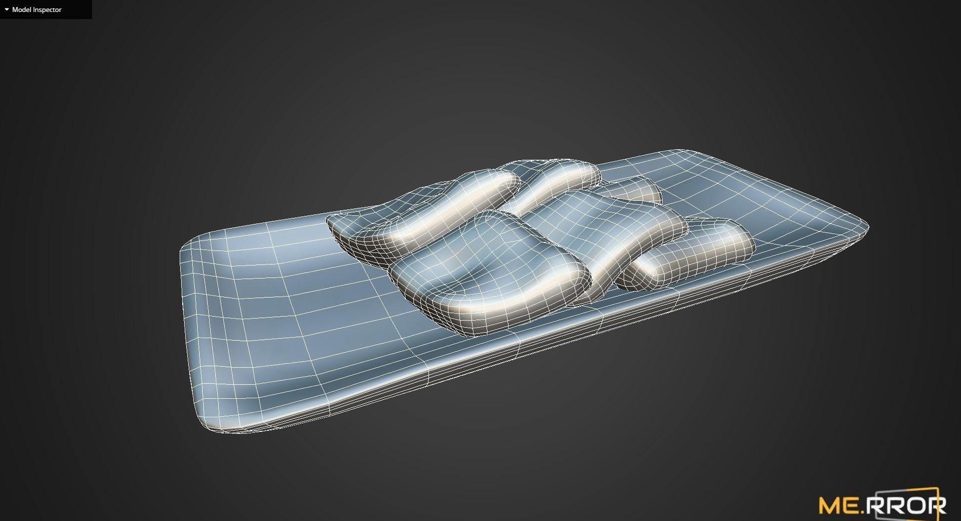 Game Ready Korean Rice Cake Jeolpyeon 2 Low-poly 3D model_3