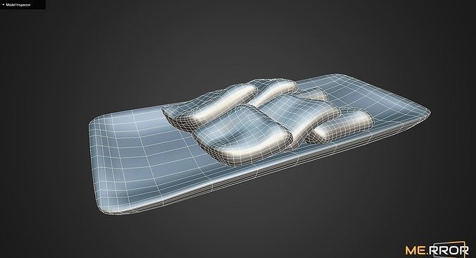 Game Ready Korean Rice Cake Jeolpyeon 2 Low-poly 3D model 4
