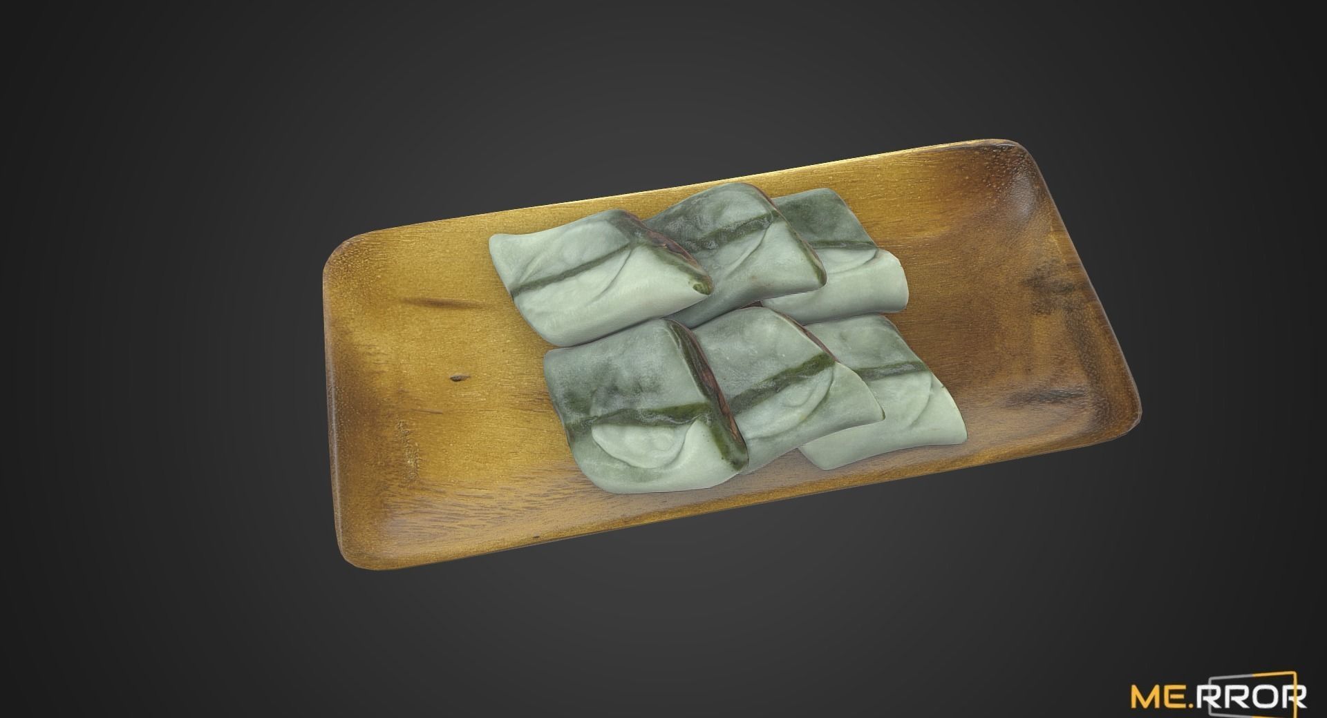Game Ready Korean Rice Cake Jeolpyeon 2 Low-poly 3D model_1