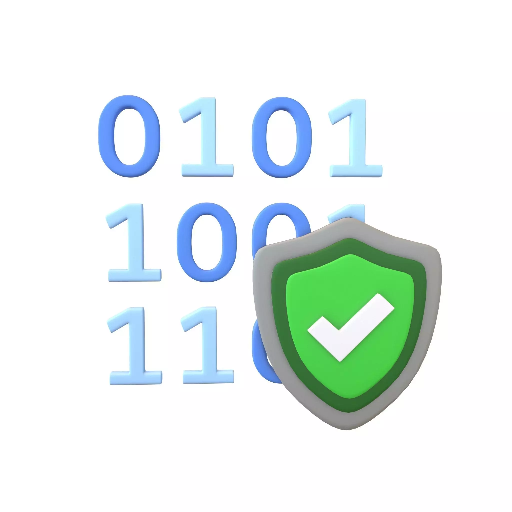 Data Protect Icon v1 001 Low-poly 3D model_0