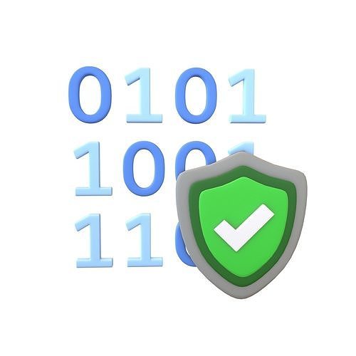 Data Protect Icon v1 001 Low-poly 3D model