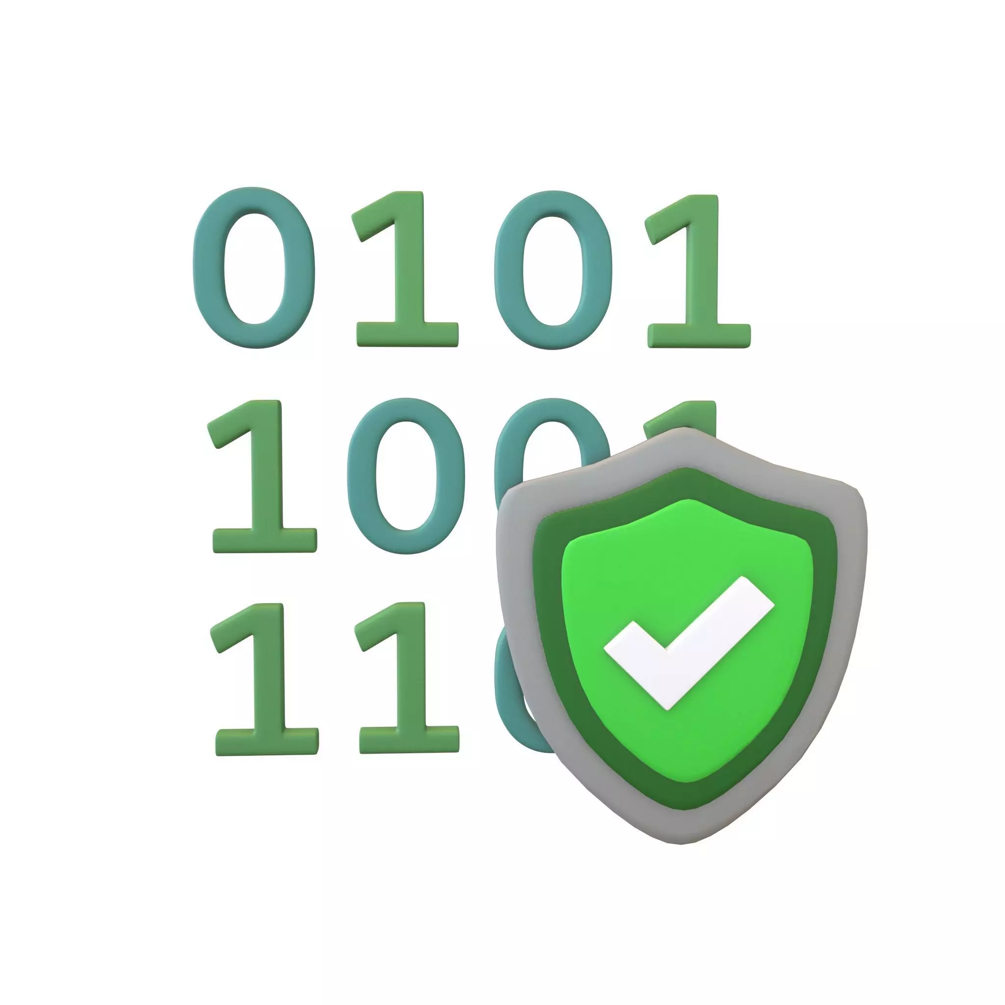 Data Protect Icon v1 004 Low-poly 3D model_0