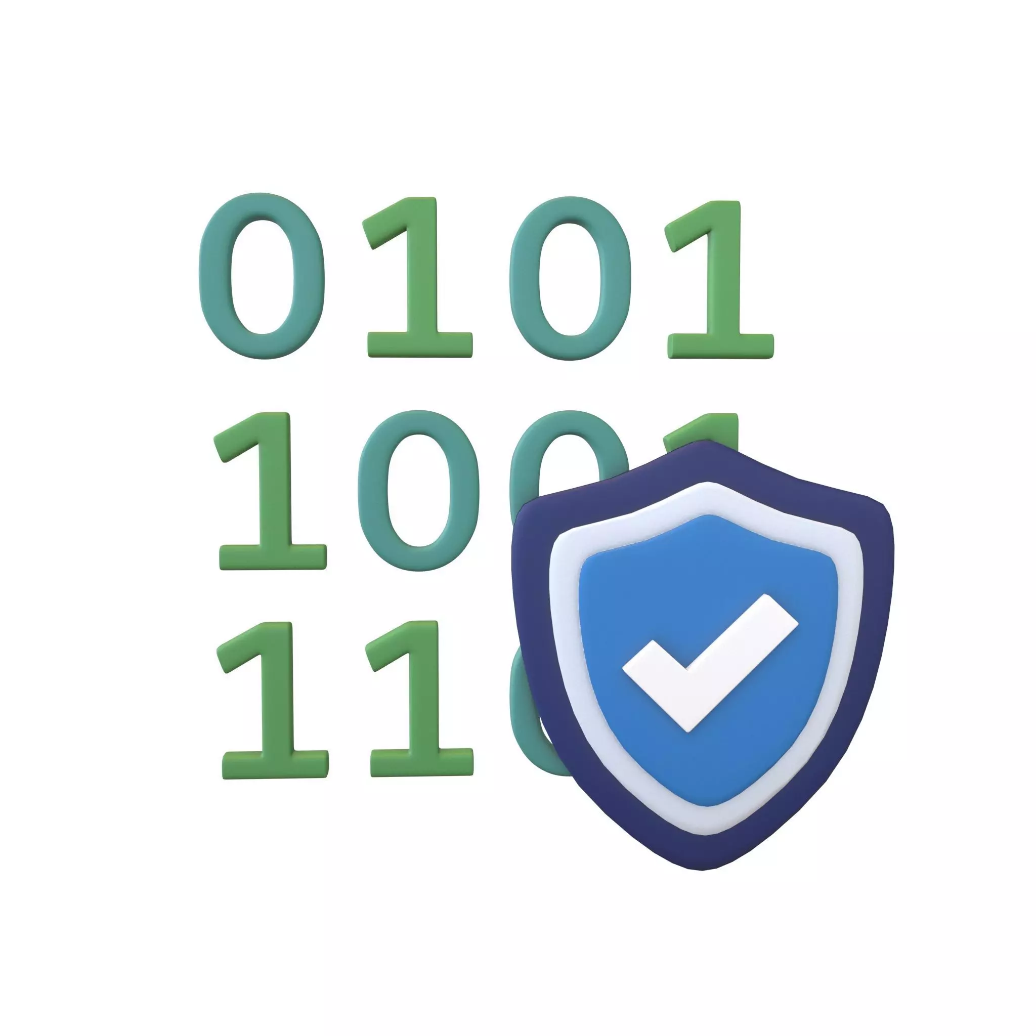 Data Protect Icon v1 005 Low-poly 3D model_0